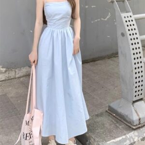 Womens Slim-Fit Waist-Cinching Figure-Lifting Slip Dress
