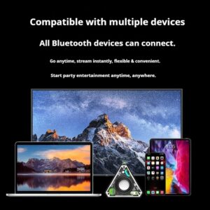 Cross-border V2 Wireless Bluetooth Speaker Outdoor Portable Mecha Subwoofer Mini Desktop Small Speaker Transparent Lantern