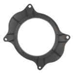 2pcs 6.5inch Black Door Speaker Adapter Spacer Rings Replacement For Levin With 2 Wire Harness Replacement