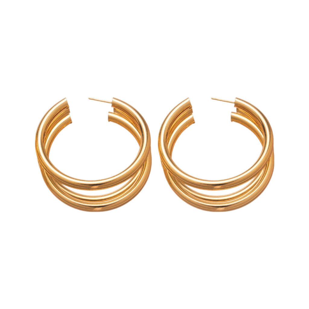 Metal Minimalist Round Earrings