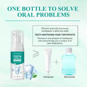 West&Month Foam Toothpaste Breath Freshening Whitening Toothpaste Tooth Anti-Moth Mouth Cleaning Tooth Stains And Gum Care