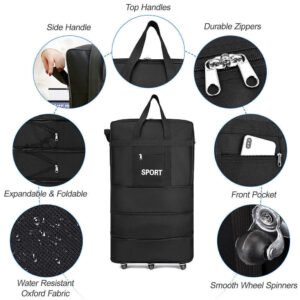 42 Extra Large Lightweight Luggage Trolley Suitcase Travel Bag H V6F9
