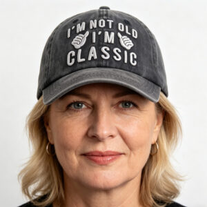 2pcs I’m Not Old I’m Classic Baseball Cap, Vintage Washed Cotton Funny Adjustable Hat For Men Women, Funny Statement Casual Hat