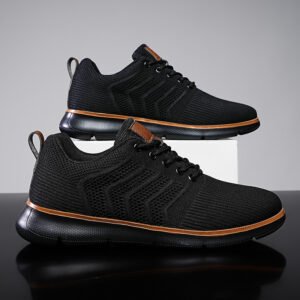 Plus-size Mens Shoes Flyknit Mesh Shoes Casual Sports Shoes