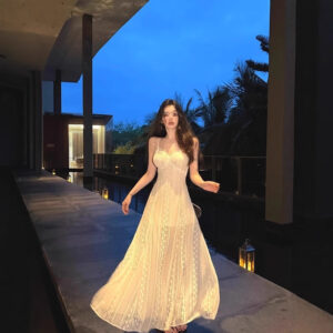 Slimming Figure-flattering Chic Designer Long Dress