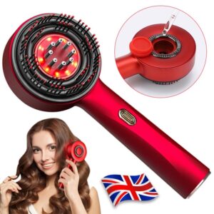 Electric Scalp Massage Comb Hair Growth Red Light Therapy Brush Head Massager UK