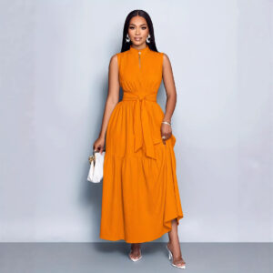 Strap And Lace Patchwork Dress For Women