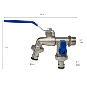 Zinc Alloy Four-way Dual-opening Dual-control Washing Machine Faucet Garden Faucet
