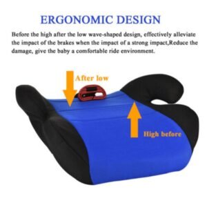 Car Booster Seat Chair Cushion Pad For Toddler 4- 12 Years Children Kids Sturdy Red 39.9X36.7X15.6