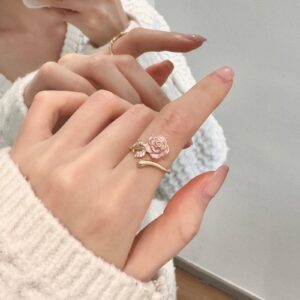 Colorful Enamel Butterfly Ring, Purple Niche Luxury Design, High-end Aesthetic Versatile Fade-resistant Finger Ring For Women