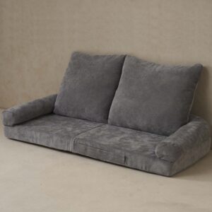 Convertible Fold-Out Single Sofa Bed,Gray,Right, The Right Part Of The Complete Product.