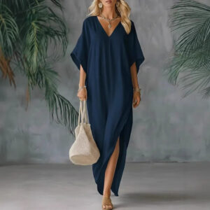 Lightweight Summer V-neck Loose And Comfortable Dress