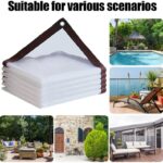 Support Pan European：2*4m Waterproof Cover Transparent With Eyelets See-Through Tarpaulin Garden