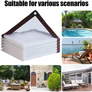 Support Pan European：2*4m Waterproof Cover Transparent With Eyelets See-Through Tarpaulin Garden