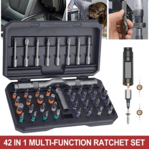 Magnetic Screwdriver Set, 42 In 1 DIY Ratchet Screwdriver Kit For Home, Bikes