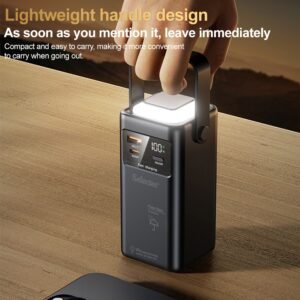 120W Portable Power Bank Large Capacity External Battery Fast Charging