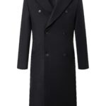 Men's Double-Breasted Slim-Fit Trench Coat