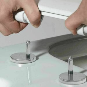 Soft Close Square Toilet Seat Quick Release Anti-Bacterial Adjustable Heavy Duty