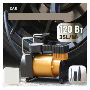 Heavy Duty 12V All-Metal Tyre Inflator Air Compressor For Reliable Roadside Use, Fast 150 PSI Car Tyre Inflator With Mechanical Gauge, Durable Tyre Inflator, Compact Car Tyre Pump And Tyre Pump, Plug-