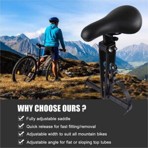 Kids Bike Seat Front Mounted Seats Detachable Mountain Bike Kid Seat Armrest