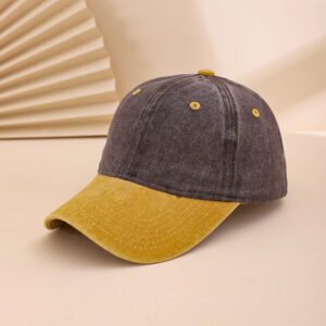 Multi-color Adjustable Round Cap With Distressed Washed Finish, Suitable For Casual Style Baseball Cap For Daily Commuting, Traveling And Photography.