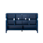 U-STYLE 55.1 Storage Sideboard With 4- Doors Multi Functional Buffet With Open Shelf And 2- Tiers Adjustable Shelves Modern Cabinet With Double Hooks Suitable For Living Room Hallway Dining Office.