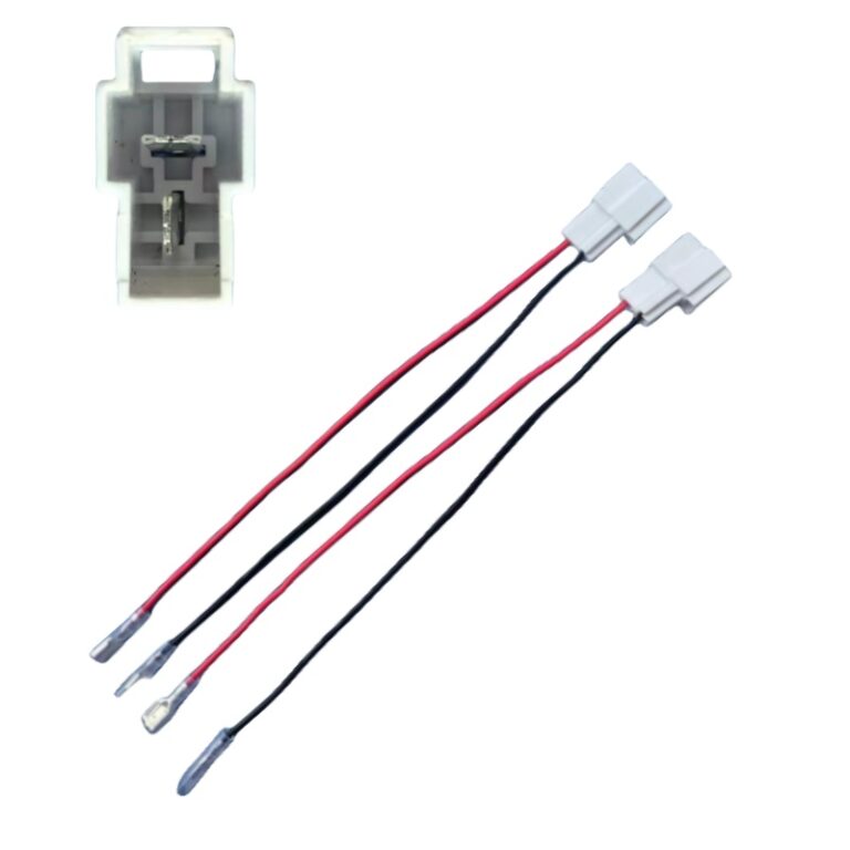 Car Door Speaker Harness For 2001-2006 Mini Cooper R50 R53, 1992-2000 Hyundai Elantra, 2006-2007 Sequoia, 1992-1996 Mintsubishi Montero Install Audio Wiring Connector Adapter 1 Pair