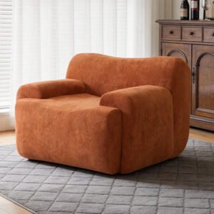 Wide Modern Upholstered Oversized Accent Chair