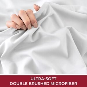2000TC 4PCS Bed Sheet Set Single KS Double Queen King Flat Fitted Pillowcases