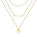 14K Gold Layered Choker Necklace