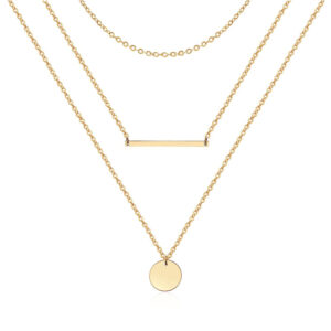 14K Gold Layered Choker Necklace