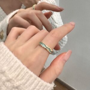 Vibrant Enamel Butterfly Ring, Delicate Purple Luxury Style, Premium Non-fade Everyday Wear Ring