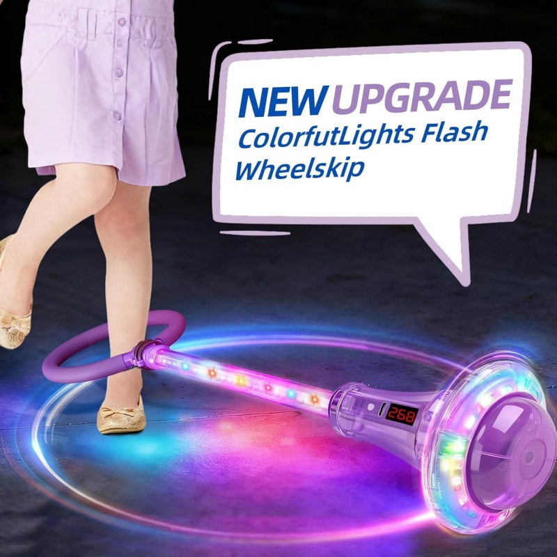 Ankle Skip Ball For Kids With Counter Timer Cal Calculator Girl Birthday Gifts-Purple - Image 8