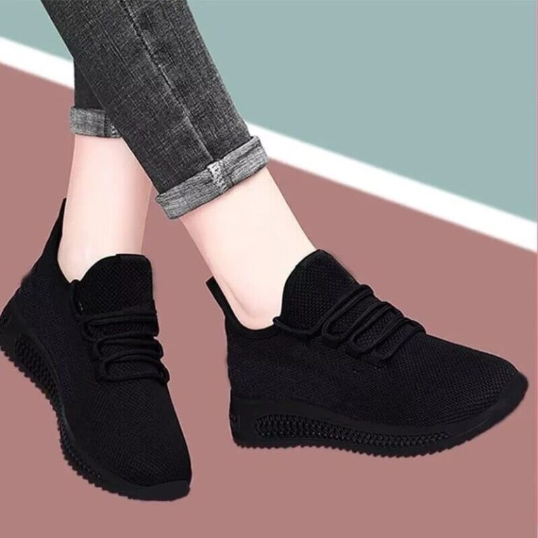 Women's Casual Black Work Shoes Deodorizing For Spring And Autumn