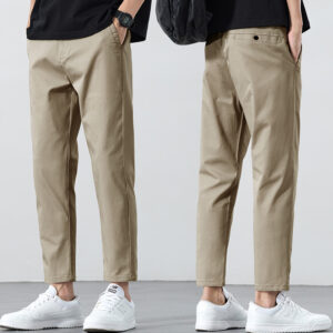 Men's Solid-Colored Versatile Casual Work Pants