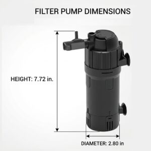 400L H Aquarium Fish Tank Internal Filter Submersible Filter All Pond Solutions