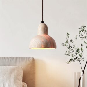 Retro Yellow Cave Stone Chandelier