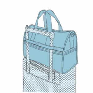 Folding Travel Bag Boston Storage Bag Luggage Carry-on Handbag Outdoor Business–pink Map