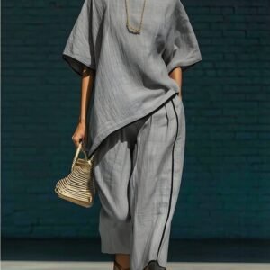 Casual Resort-Style Fashionable Loose Two-Piece Set For Women