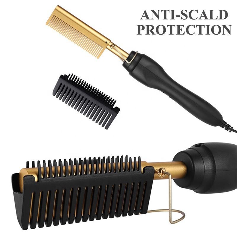 Press Comb Hot Comb Professional Hair Hot Comb Straightener Electric Hot Comb - Image 6