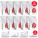12x Vacuum Cleaner Bags For Miele FJM Hyclean 3D GN C2 C3 S2 S5 S8 S5211 S5210