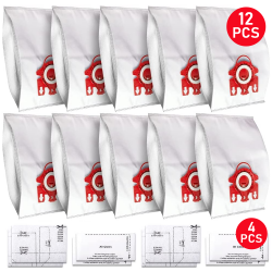 12x Vacuum Cleaner Bags For Miele FJM Hyclean 3D GN C2 C3 S2 S5 S8 S5211 S5210