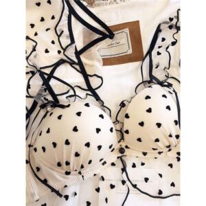 Girls' Sexy Lingerie Women's Polka-Dot Lace Small-Chest Style