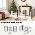 39 Inch Exercise Pen, 8 Panel Metal Pet Fence