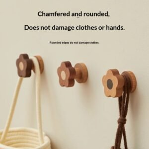 Wooden Creative Wall Hook For Entryway Door