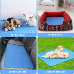 Summer Pet Cooling Mat For Dogs Cats Self Cooling Pad Portable Sleeping Blanket--XXL 150 X 1 00cm