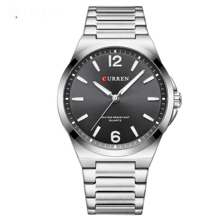 Men’s Simple Waterproof Quartz Wristwatch With Steel Band Business Style