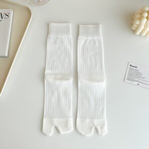 Split Toe Socks, Children's Mid Tube Socks, Summer Thin Pile Socks, Women's Shiny Silk Calf Socks, Two Finger Socks