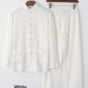 Cotton And Linen Tang Suit Vintage Loose Set