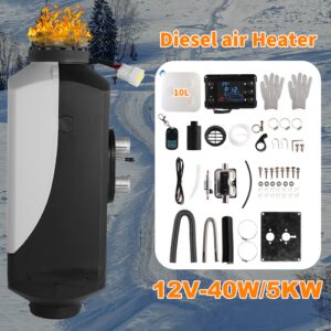 12V Heater 5KW Air Tank Remote Control LCD Thermostat Caravan Motorhome